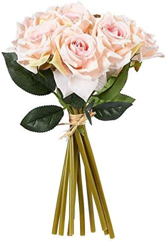 Buy Fourwalls Beautiful Decorative Artificial Rose Flower Bouquet for ...