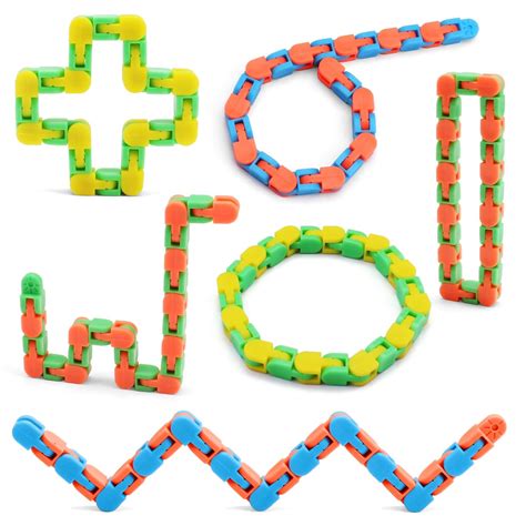 Buy Fatizone Wacky Tracks Snap and Click Fidget Toys for Sensory Kids ...