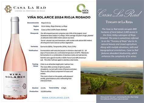 Viña Solarce Rosado — Casa La Rad