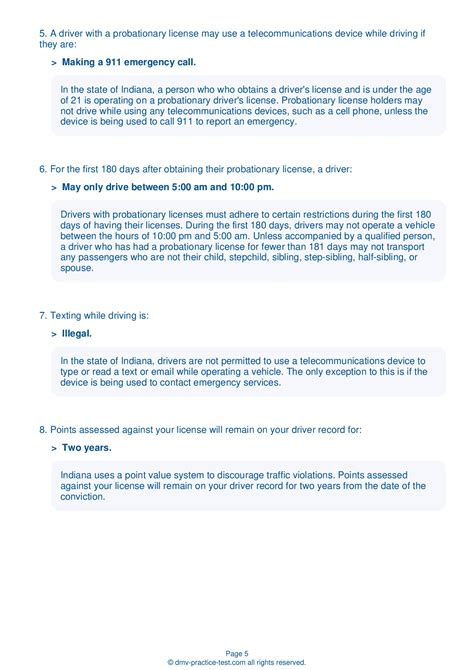 FREE Indiana DMV Practice Test | Driving License Permit test Indiana 2026 #1