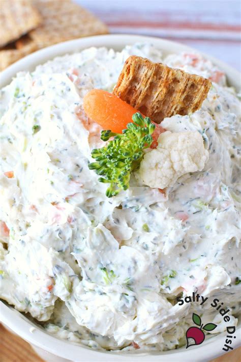 Veggie cream cheese dip – Artofit
