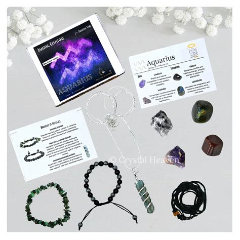 Aquarius Healing Crystals and Stones Premium Set
