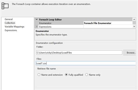 Image result for How to Use Foreach Loop Container in SSIS