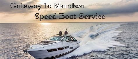 Viva Marine Speed Boats | Mumbai to Mandwa