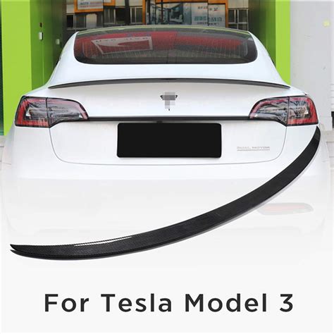 Buy Car Spoiler for Tesla Model 3, Rear Trunk Wing Racing Spoiler ...