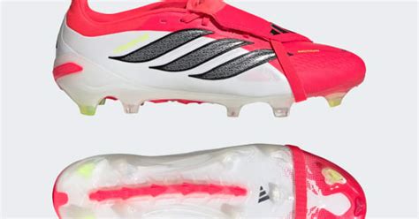 adidas PREDATOR PRO Fold-Over Tongue Firm Ground Football Boots - Red ...