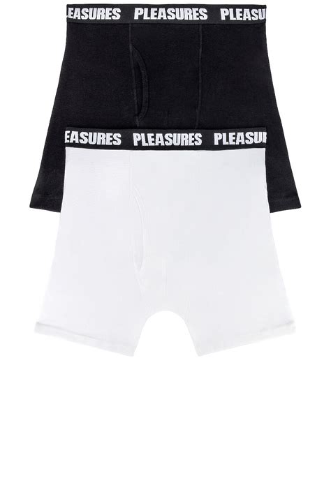 Pleasures Boxer Brief - 2 Pack in Black & White | REVOLVE