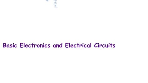 Image result for Basic Electronics Lessons