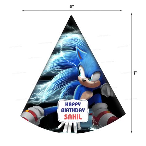 PSI Sonic the Hedgehog Theme Hat | Kids birthday party – Party Supplies ...