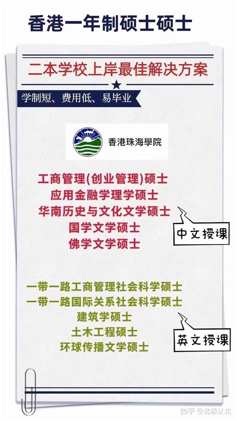 香港珠海学院春季制硕士开始申请，中文授课，一年制！ - 知乎