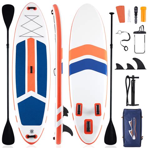Edx Inflatable Stand Up Paddle Boards 10 ft 5 in with Premium SUP ...