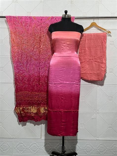 Pure Modal Silk 3pc Salwar Suit - Leheriya.com