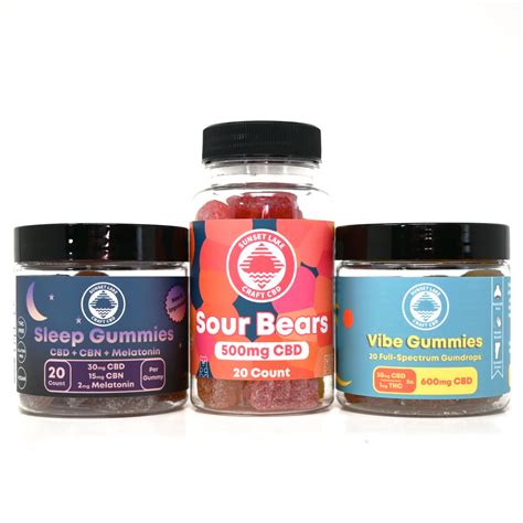 Shop CBD Gummy Bundle for stress, sleep, and relief | Sunset Lake CBD