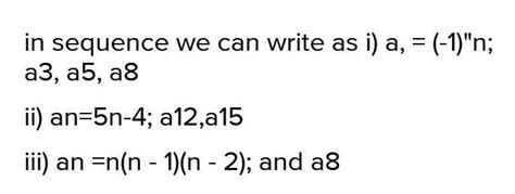 Find the indicated terms in each of the following sequences whose nth ...