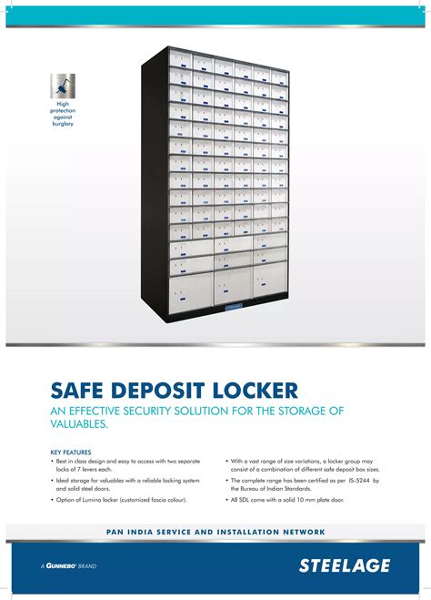 STEELAGE SAFE DEPOSIT LOCKERS | PDF