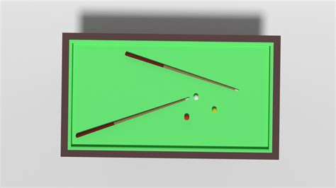 3D Carom Billiard Table Model - TurboSquid 1494778