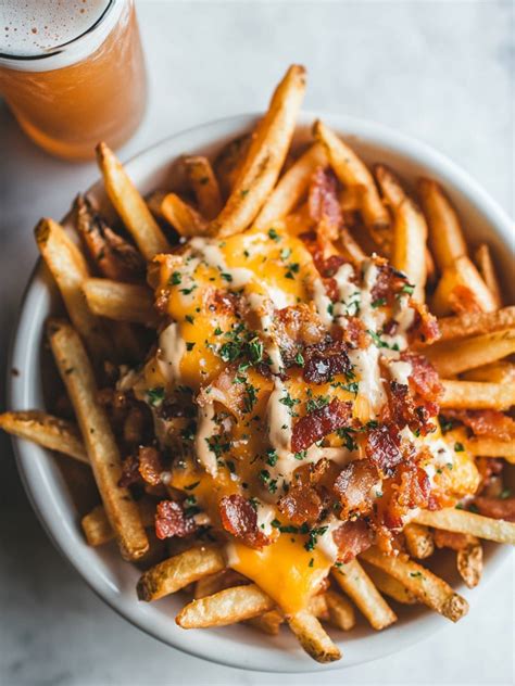 Loaded Cheese Fries Cheese & Bacon Loaded Fries