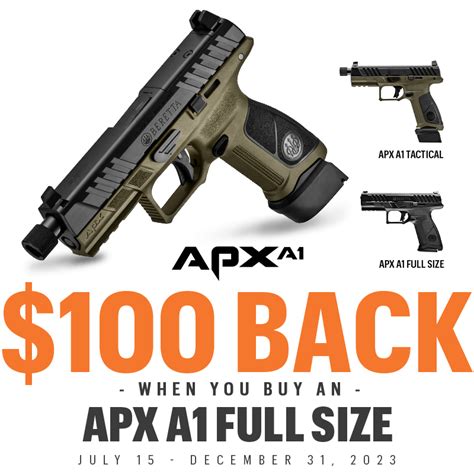 Beretta Rebates - Great offers!! Valid until 12/31/2023