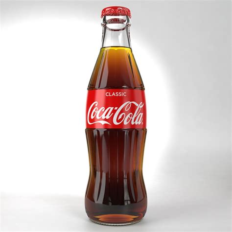 Coca-Cola Regular 250ML Glass Bottle 3D model | CGTrader