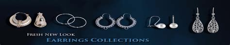 Amazon.in: abhooshan: Silver Earrings
