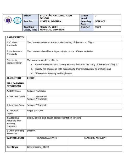 Image result for Light Lesson for Class 7