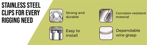 WeighTAJ Stainless Steel SS304 Wire Rope Clamps/Wire Rope Clips/Wire ...