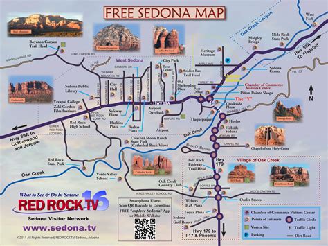 Sedona map, Arizona travel, Sedona arizona