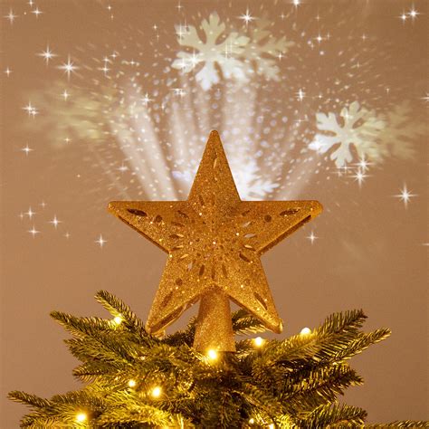 Buy Valery Madelyn Christmas Tree Topper Lighted Star with Timer for ...
