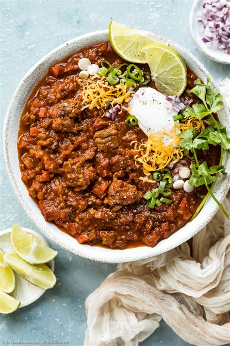 Easy No Bean Chili Recipe - No Spoon Necessary