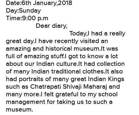 you visited the historical place along with your friends and teachers ...