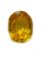 Yellow sapphire soft-oval-dijon BTYS115GSM — BrahmatellsStore