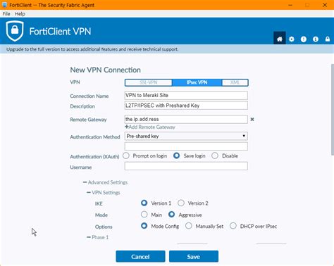 Image result for FortiClient IPSec VPN