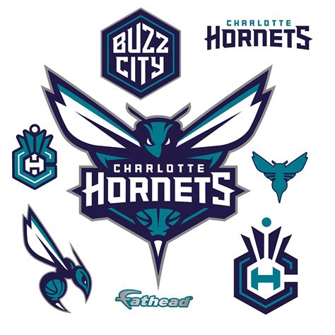 Charlotte Hornets: Logo - Giant Officially Licensed NBA Removable Wall ...