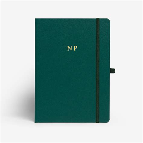 Personalised Hardbound Notebook - Green