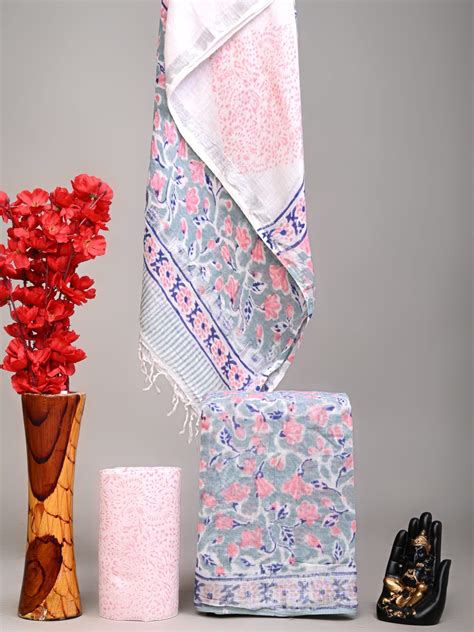 Linen suit with Linen duptta – VASTRA KUNJ