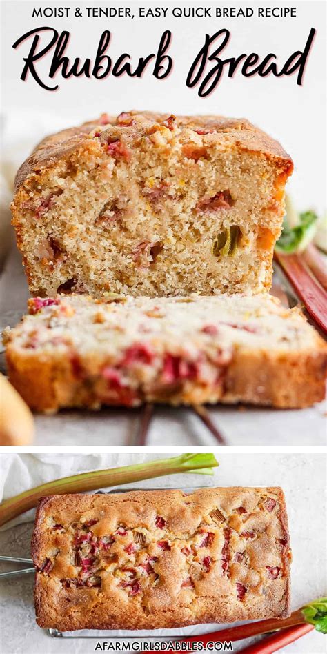 Rhubarb Bread in 2024 | Rhubarb bread, Easy rhubarb recipes, Rhubarb recipes bread
