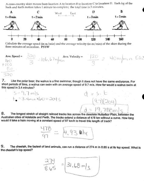 Image result for Acceleration Calculation Worksheet with Answer Key