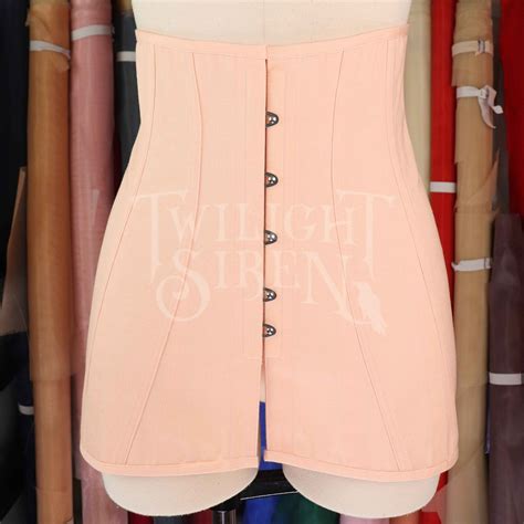 C1940S STYLE 24 INCH WAIST COUTIL CORSET GIRDLE – TWILIGHT SIREN