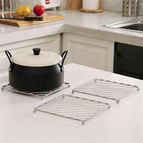 Buy Maharsh Silica Gel Anti Hot Heat Resistant Round Pot Holder Disc ...