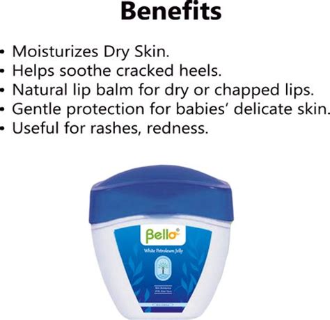 Bello White Petroleum Jelly 25 G pack of 5 - Price in India, Buy Bello ...