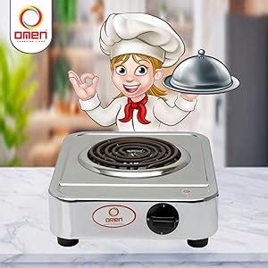 Buy Omen Changing Lives Electric Hot Plate 2000 Watt Stainless Steel ...