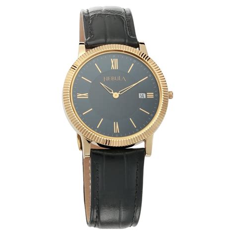 Buy Online Titan Nebula Quartz Analog with Date 18 Karat Solid Gold ...