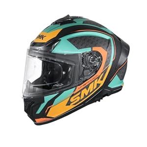 SMK Typhoon RD1 ISI ECE & DOT Certified Full Face Dual Visor Helmet for ...