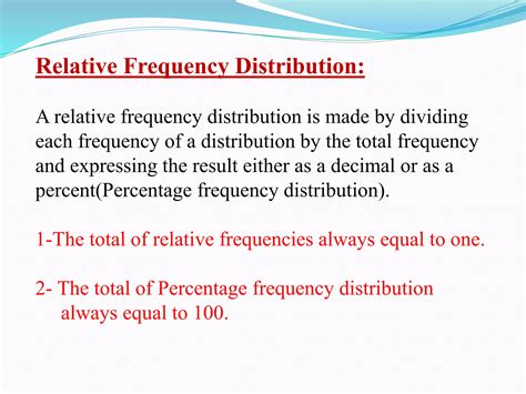 Relative Frequency Distribution Example 的图像结果