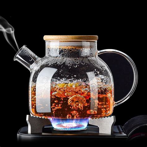 Amazon.com | SHUWEICAO Glass Teapot,18.6oz/550ml Glass Tea Kettle With ...