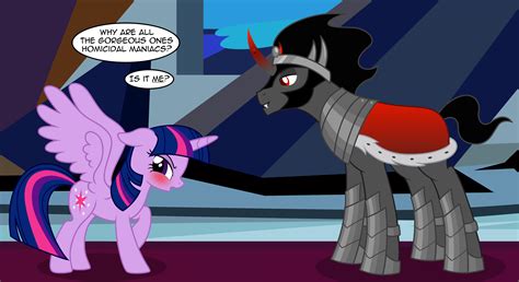 My Little Pony King Sombra And Fluttershy