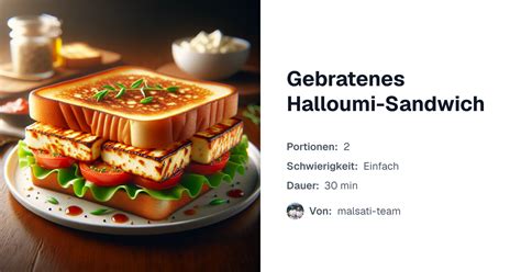 Gebratenes Halloumi-Sandwich | malsati