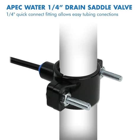 Buy Drain Saddle Clamp with Quick-Connect Fitting for 1/4 in. Tubing ...
