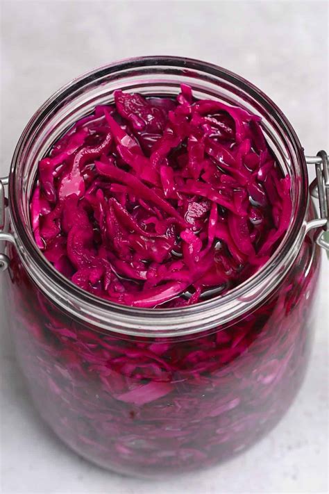 Quick Pickled Cabbage - Alphafoodie