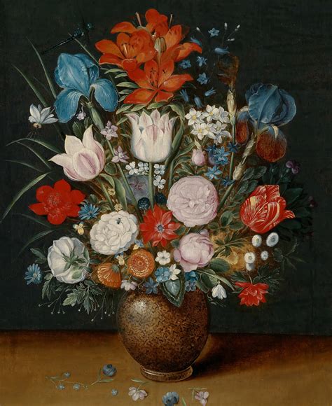 Bouquet of flowers in a vase | Oil Painting Reproduction - Oil Painting Vase Flowers